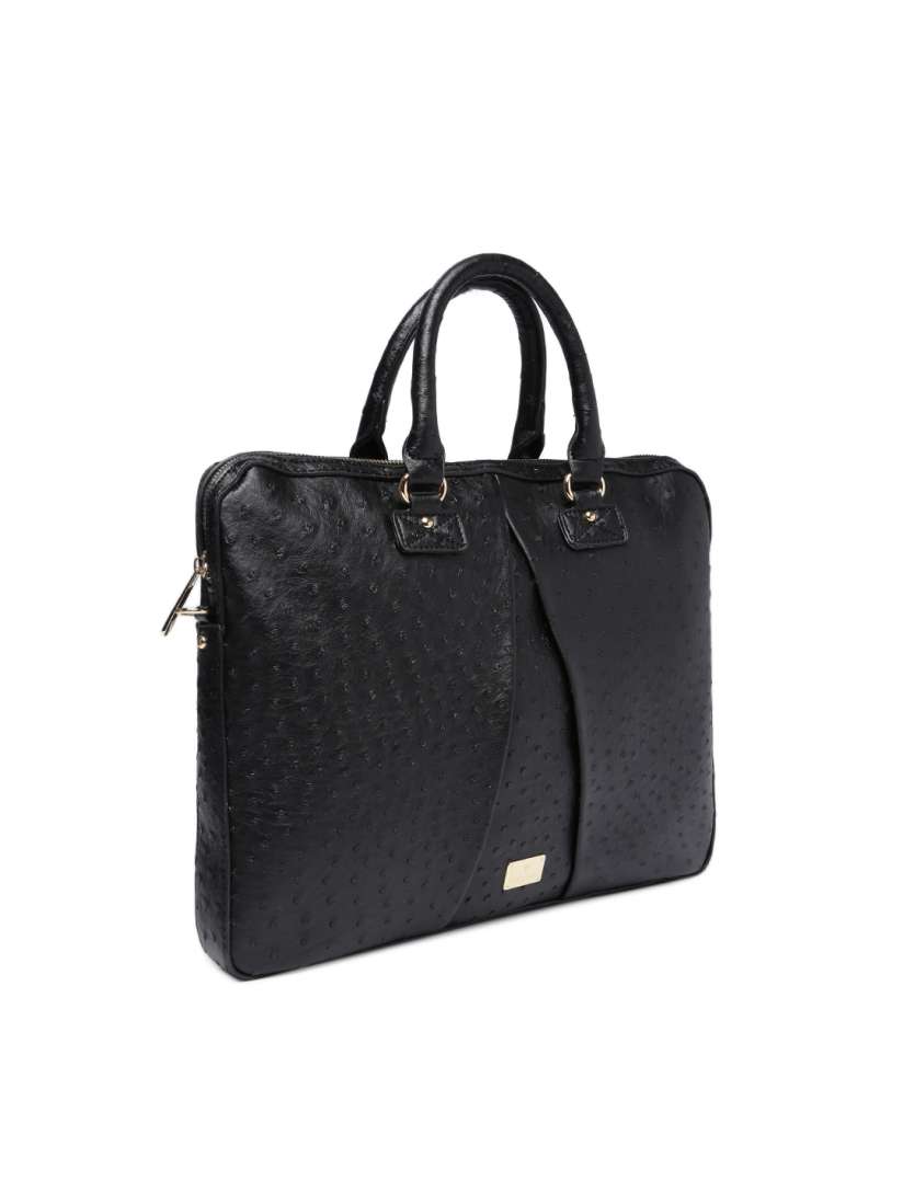 Buy Van Heusen Black Textured Laptop Bag Laptop Bag for Women 7624019 Myntra