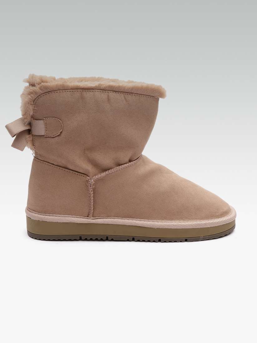 Buy DOROTHY PERKINS Women Peach Coloured Solid Mid Top Uggs Casual Shoes for Women 7637015 Myntra