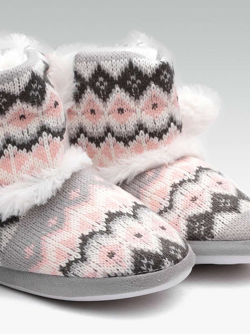 Buy DOROTHY PERKINS Women Pink Grey Self Design Room Slippers Flip Flops for Women 7637022 Myntra