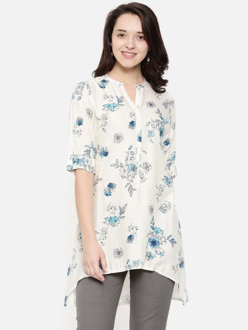 Myntra off white kurti clearance