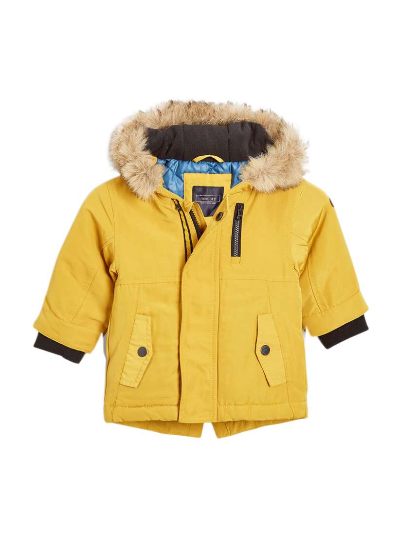 Buy next Boys Yellow Solid Parka Jackets for Boys 7641340 Myntra