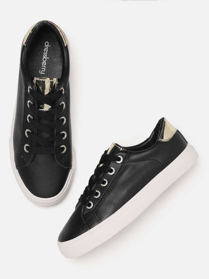 Buy DressBerry Women Black Sneakers Casual Shoes for Women 7641938 Myntra