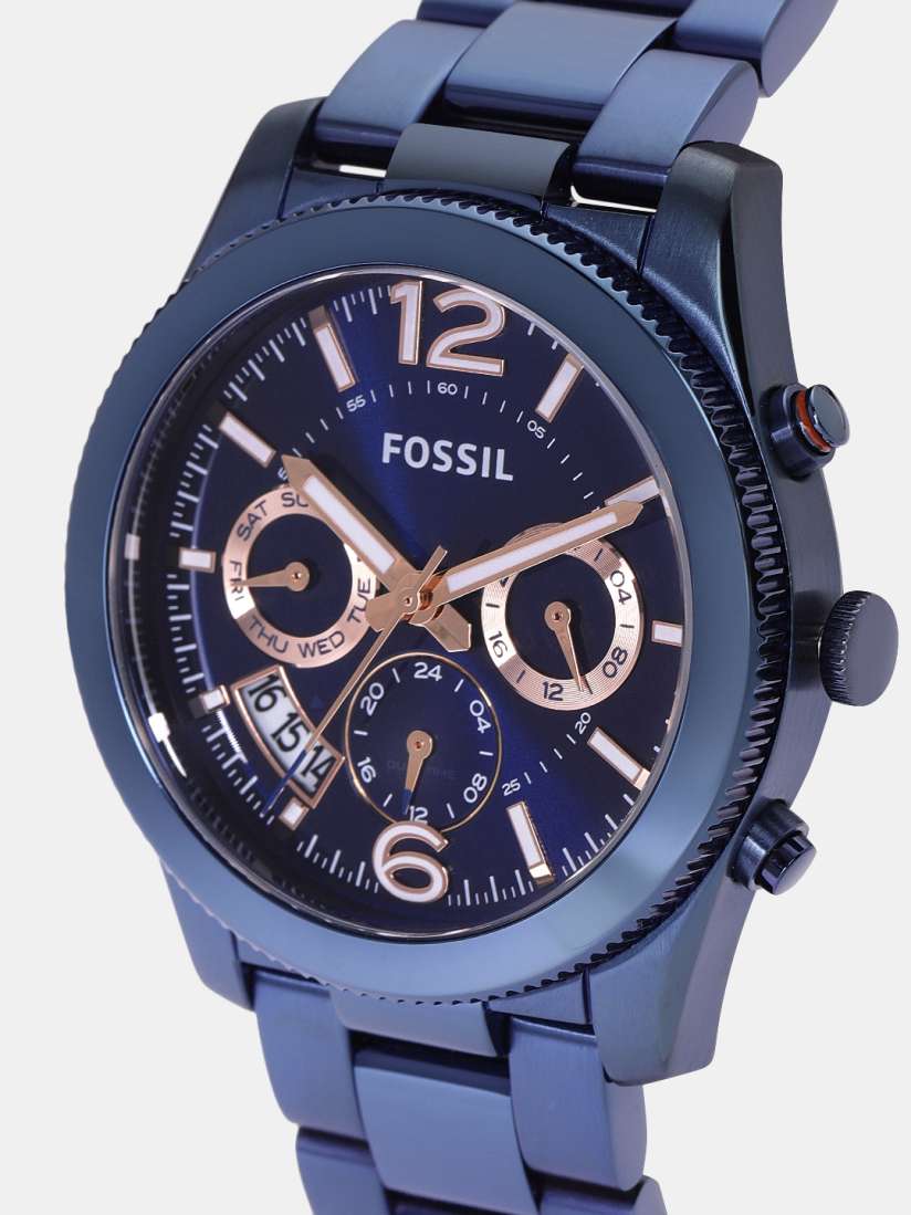 Buy Fossil Women Navy Blue Chronograph Analogue Watch ES4093 Watches for Women 7645522 Myntra