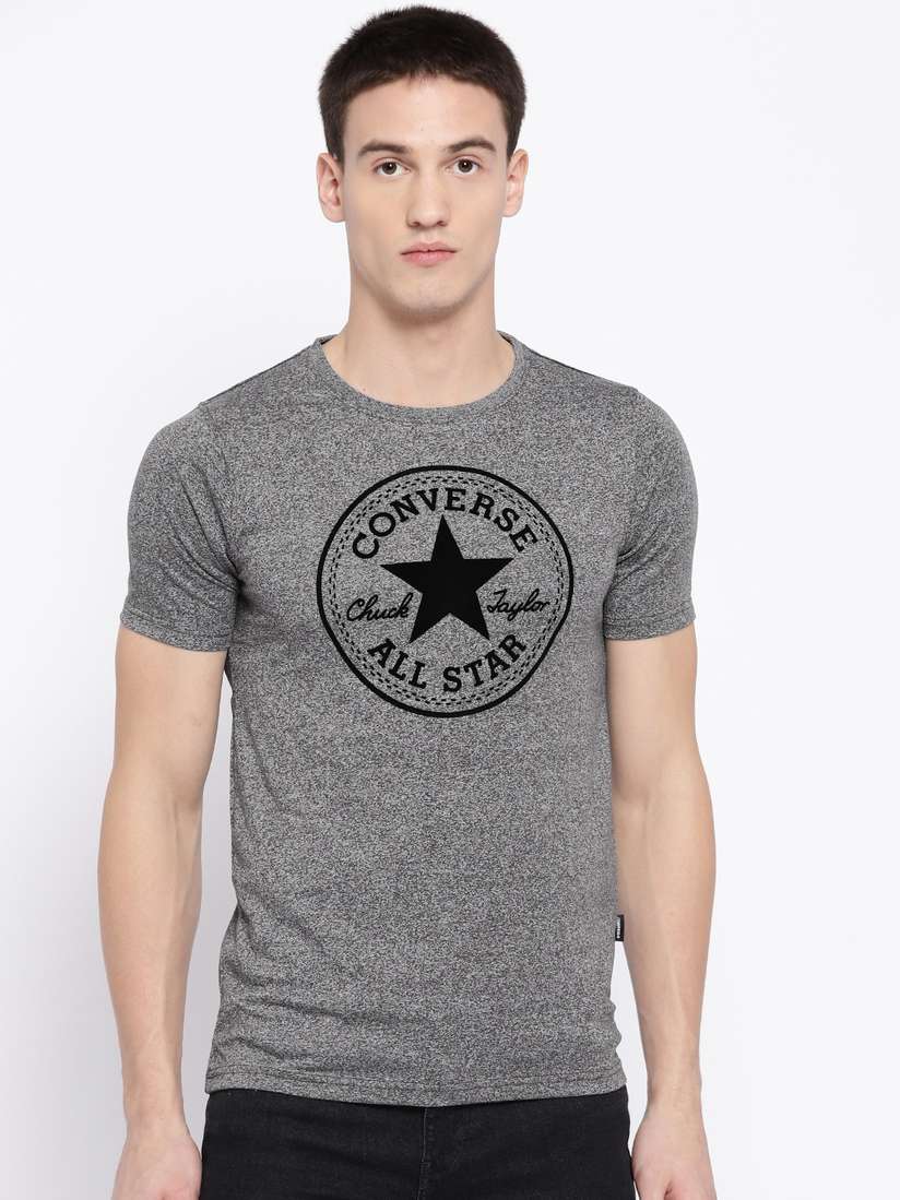 converse round neck t shirt Flash Sales Converse Classic T shirt black converse black