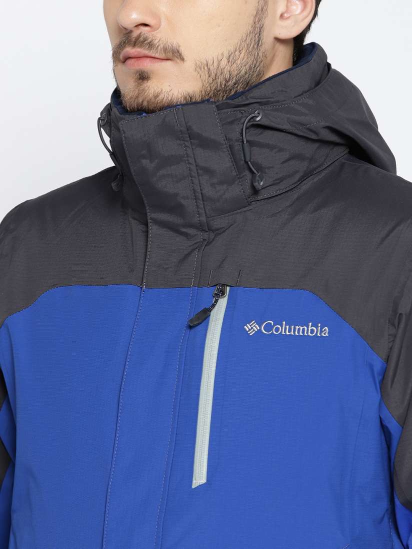 Buy Columbia Men Blue Lhotse II Waterproof Interchange Winter Hiking Jacket Jackets for Men 7650493 Myntra