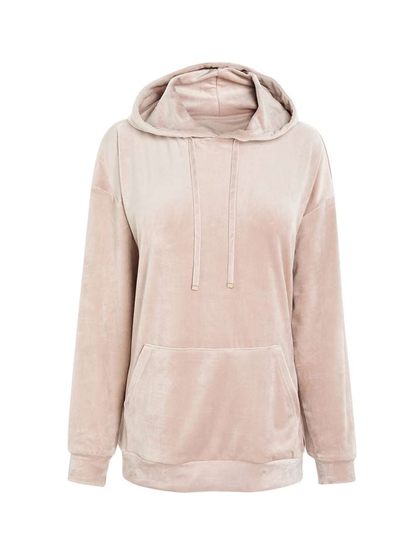 Buy NEXT Women Pink Solid Hooded Sweatshirt Sweatshirts for Women 7654450 Myntra