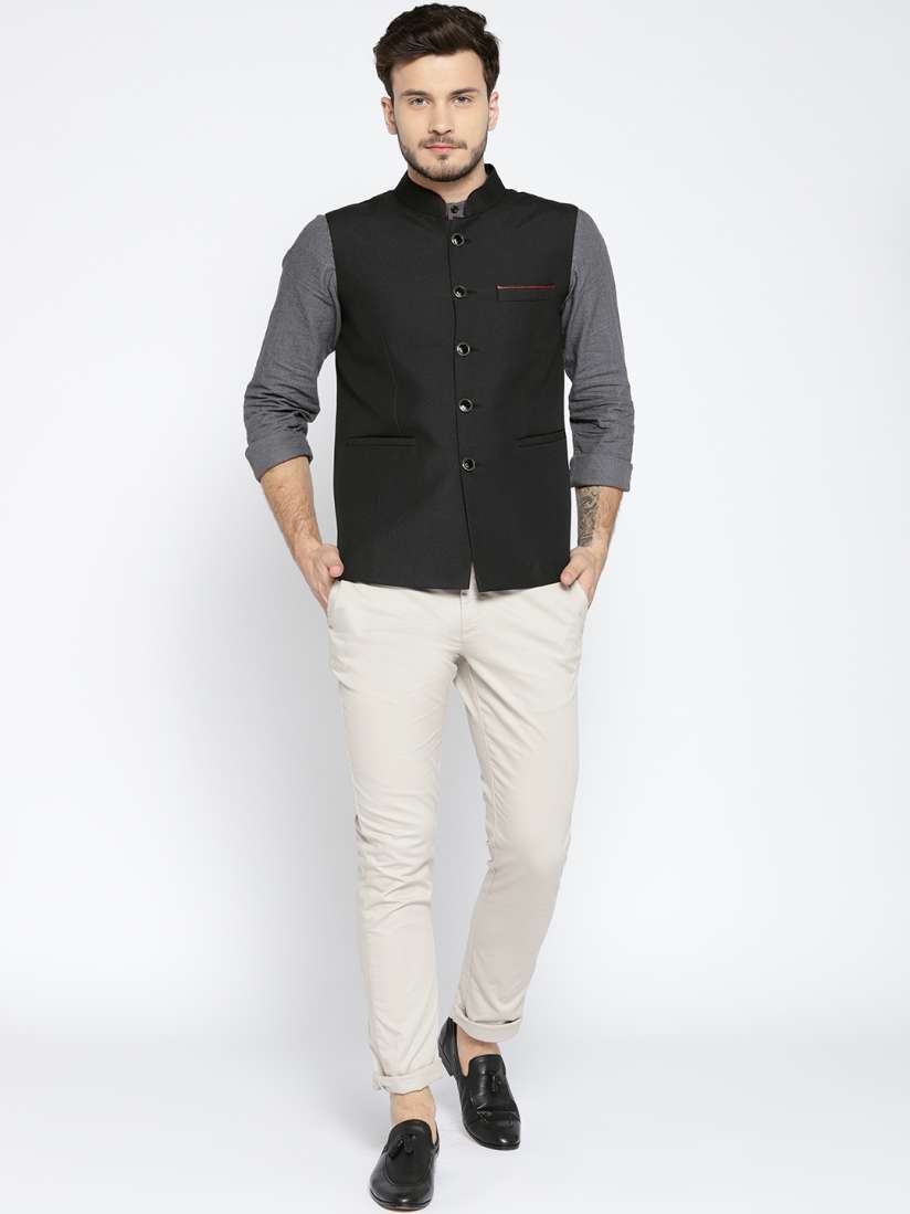 Nehru jacket with chinos discount