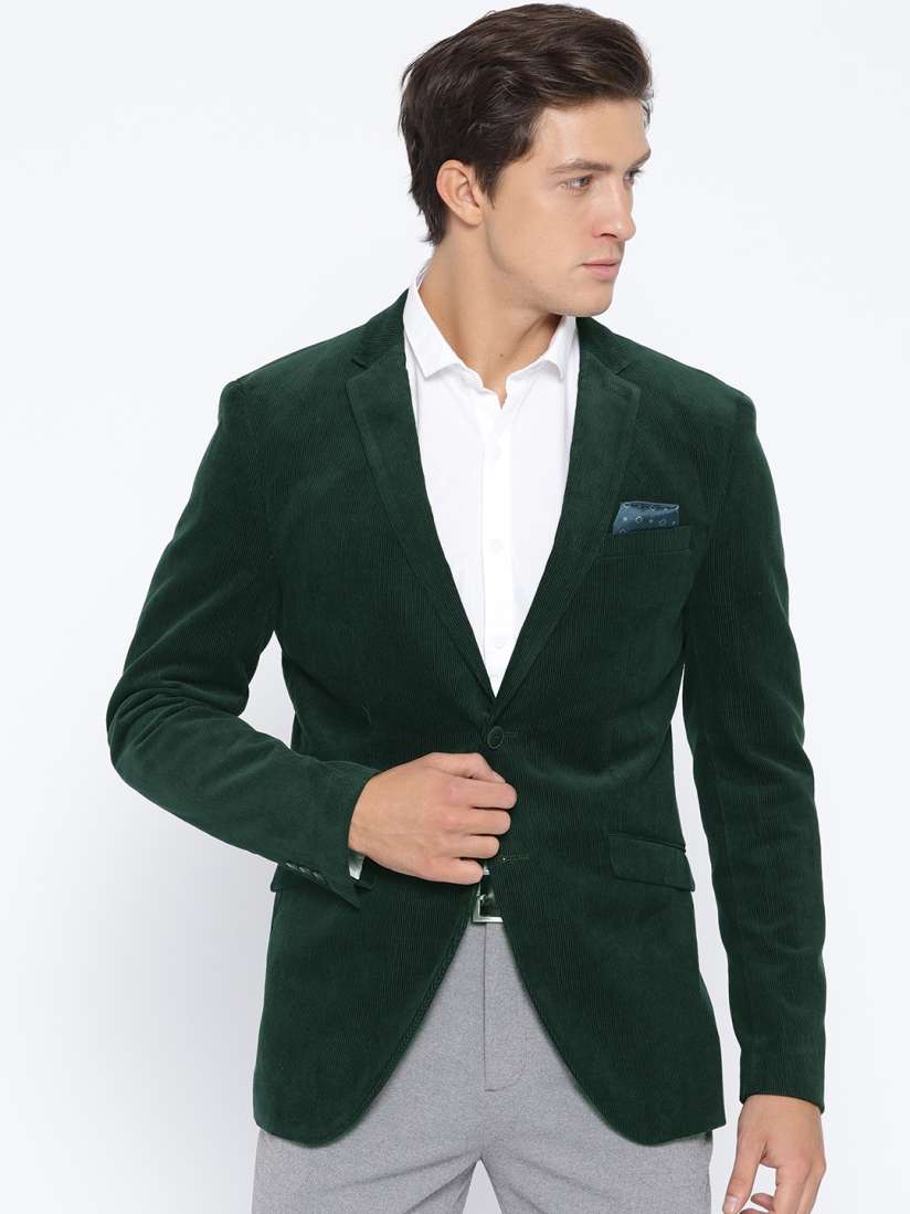 Mens green corduroy blazer online