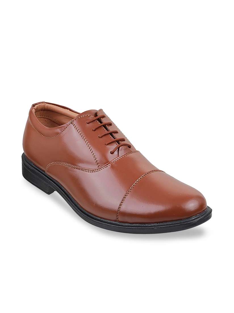 Mochi tan formal lace up shoes discount