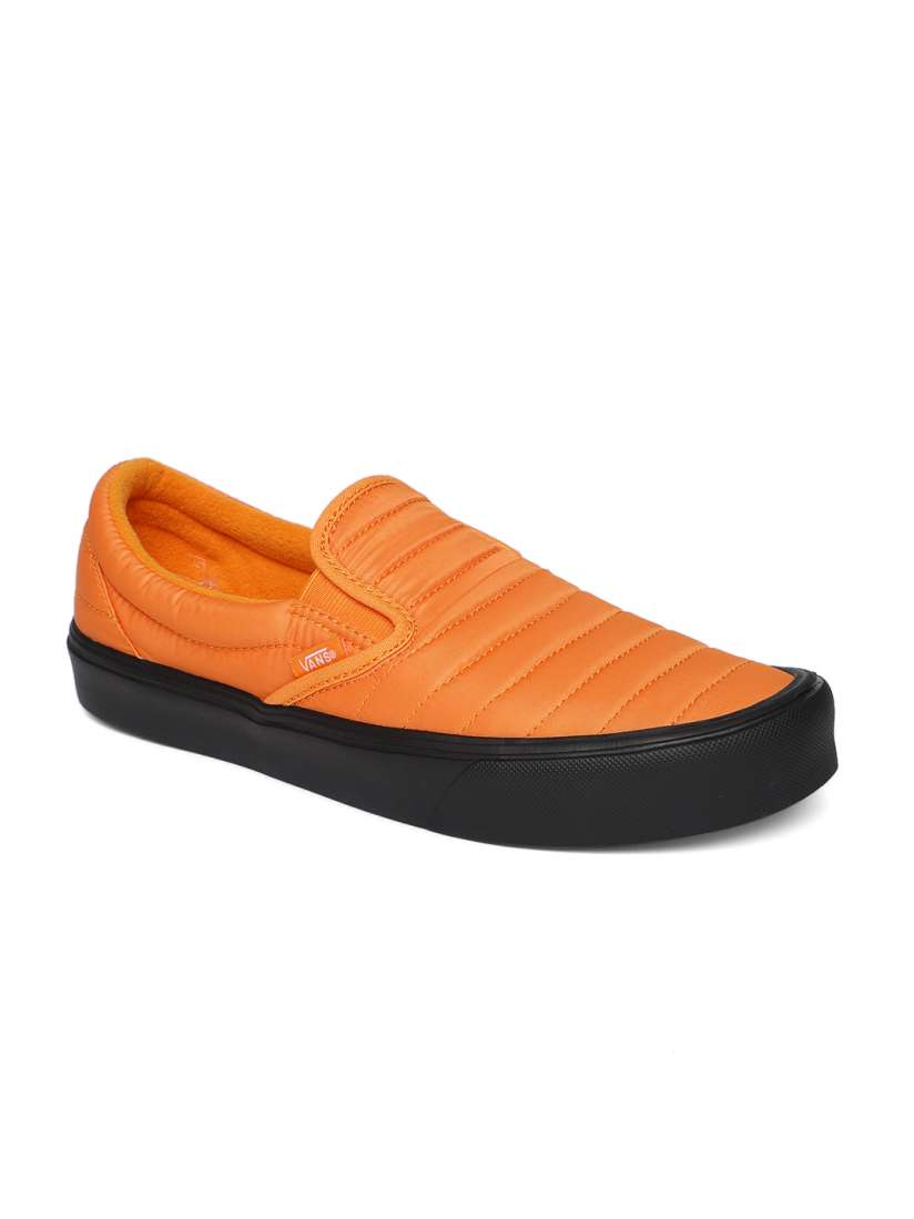 Slip on vans orange top