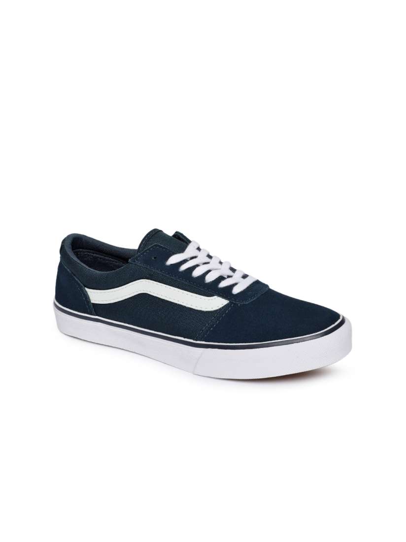 Navy blue suede vans clearance