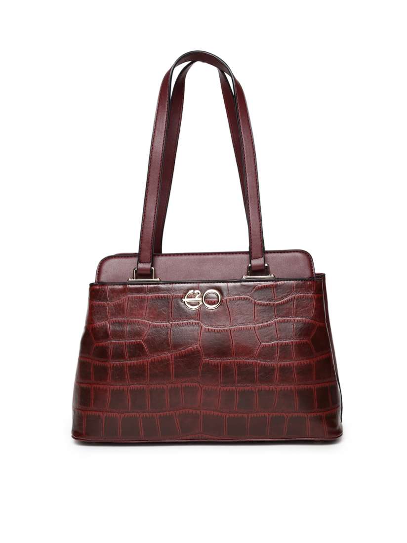 Buy E2O Maroon Textured Shoulder Bag Handbags for Women 7671789 Myntra