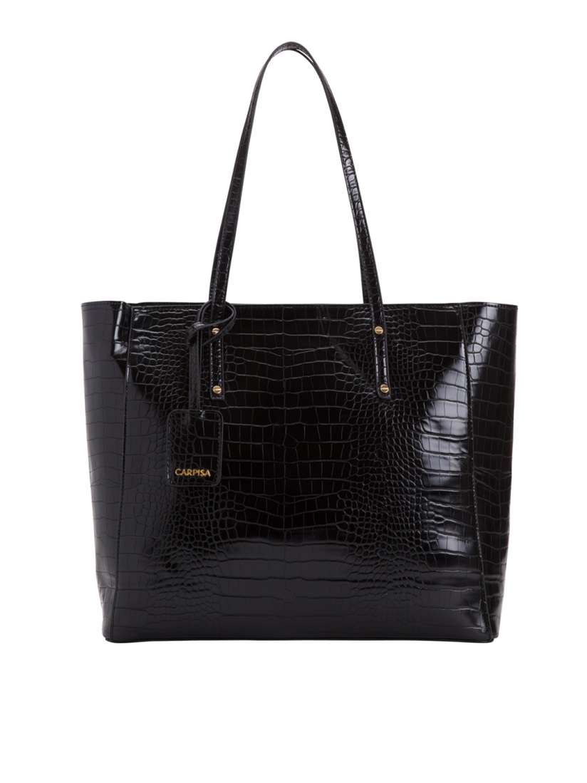 Buy CARPISA Black Snakeskin Textured Shoulder Bag Handbags for Women 7673521 Myntra
