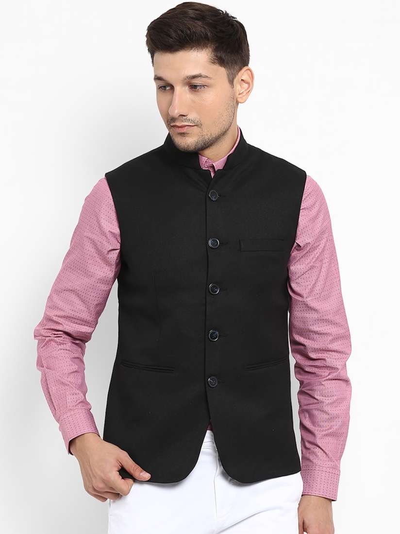 Red tape nehru jacket hot sale