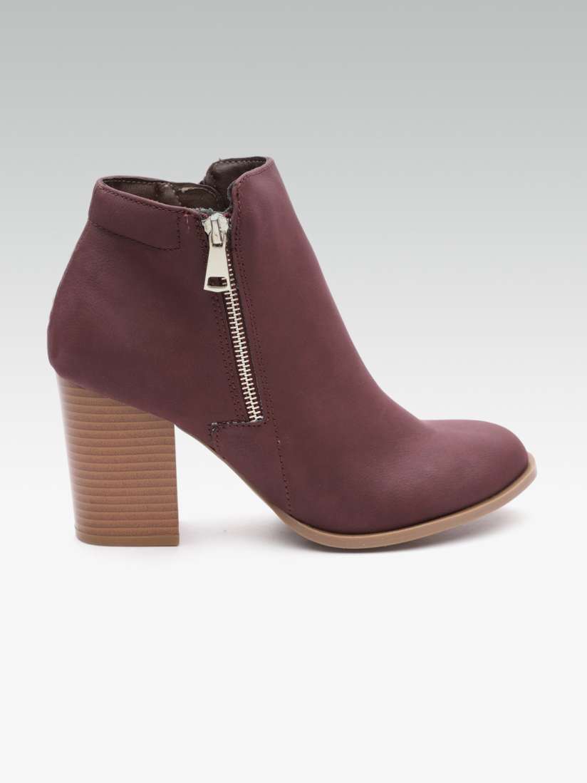Dorothy perkins burgundy boots deals