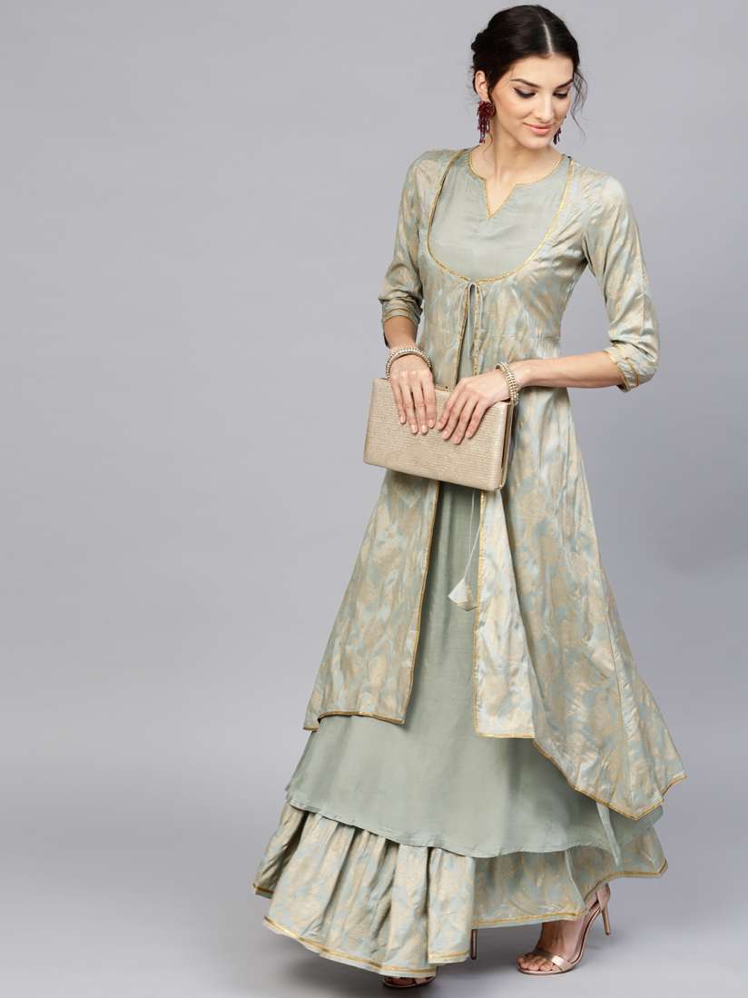 Layered kurta skirt sale