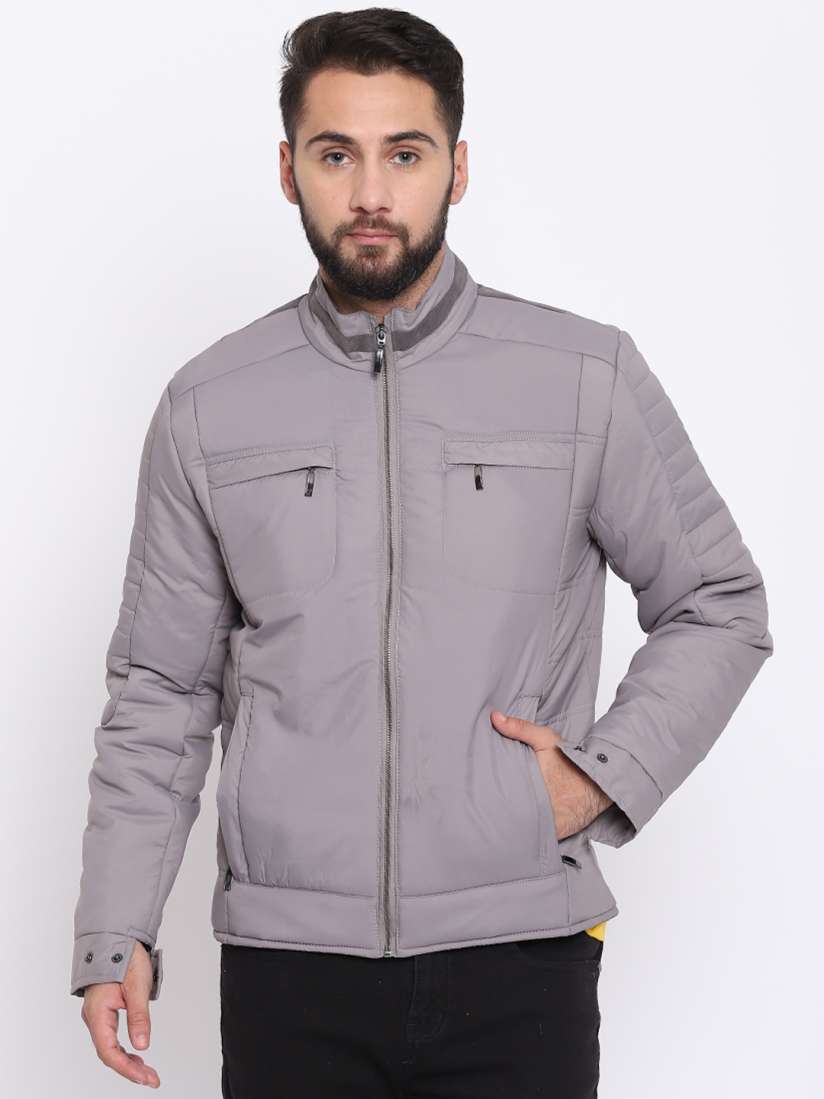 Buy Nuevo Estilo Men Grey Solid Lightweight Puffer Jacket Jackets for Men 7722928 Myntra