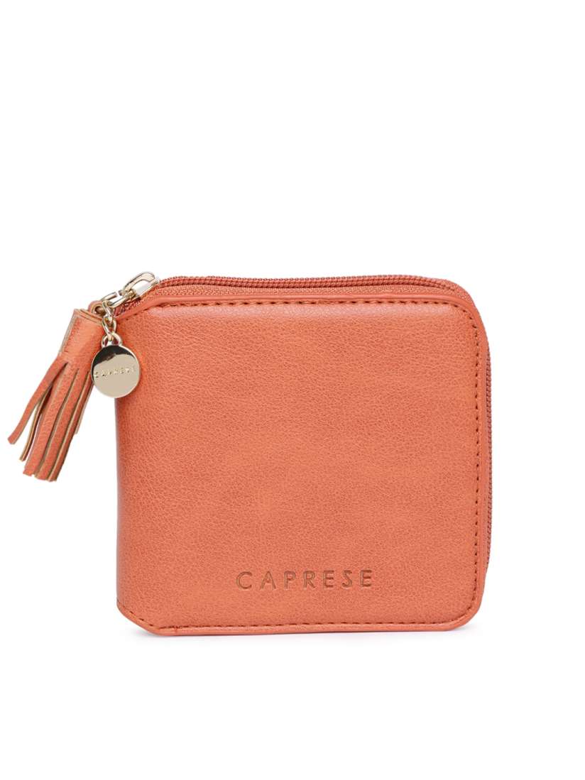 Buy Caprese Women Peach Zip Around Wallet Wallets for Women 7729556 Myntra