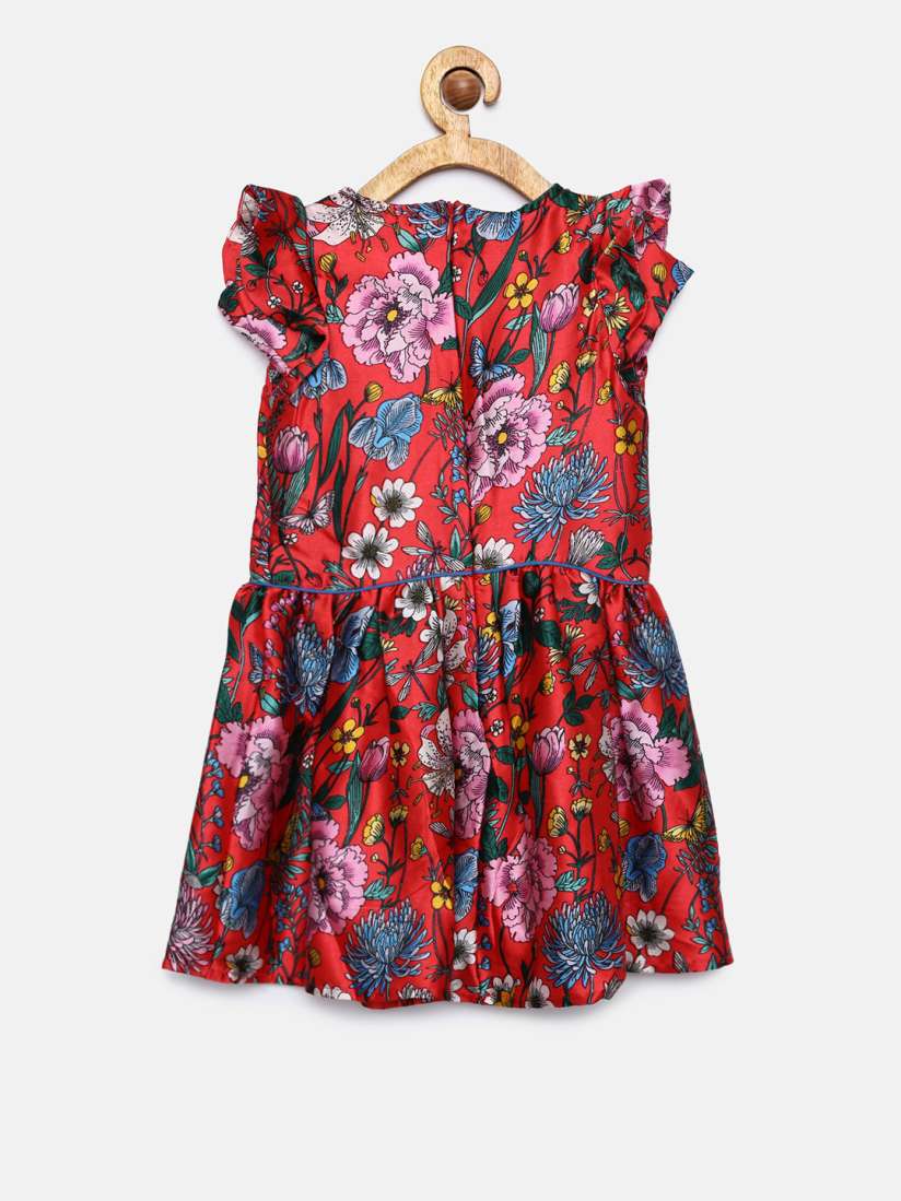 Buy MONSOON CHILDREN Girls Red Printed Fit and Flare Dress Dresses for Girls 7738152 Myntra