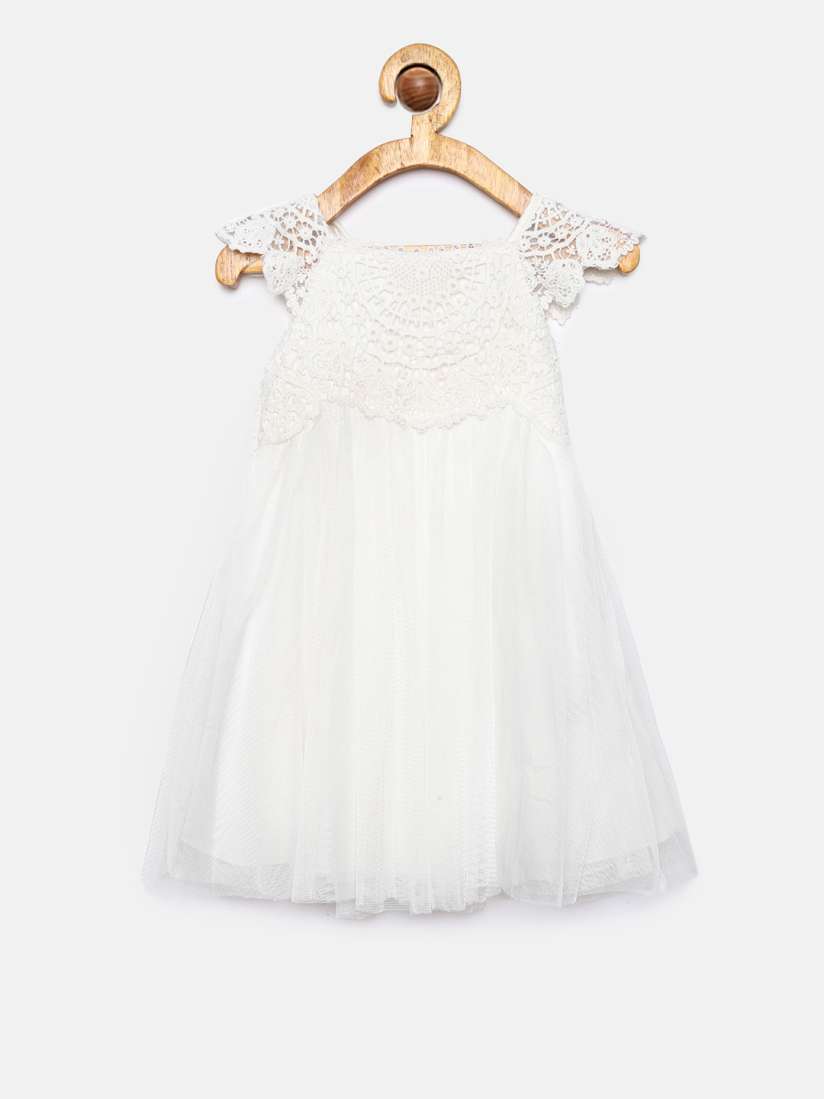 Buy MONSOON CHILDREN Girls White Self Design Empire Dress Dresses for Girls 7738161 Myntra