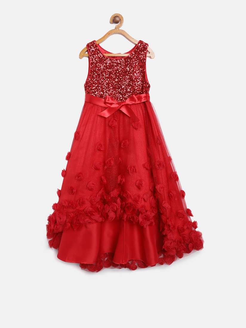 Buy MONSOON CHILDREN Girls Red Embellished Maxi Dress Dresses for Girls 7738188 Myntra