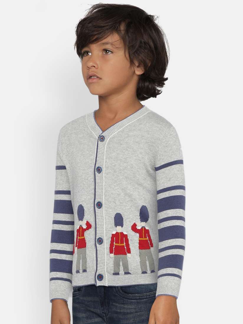 Childrens grey cardigan online