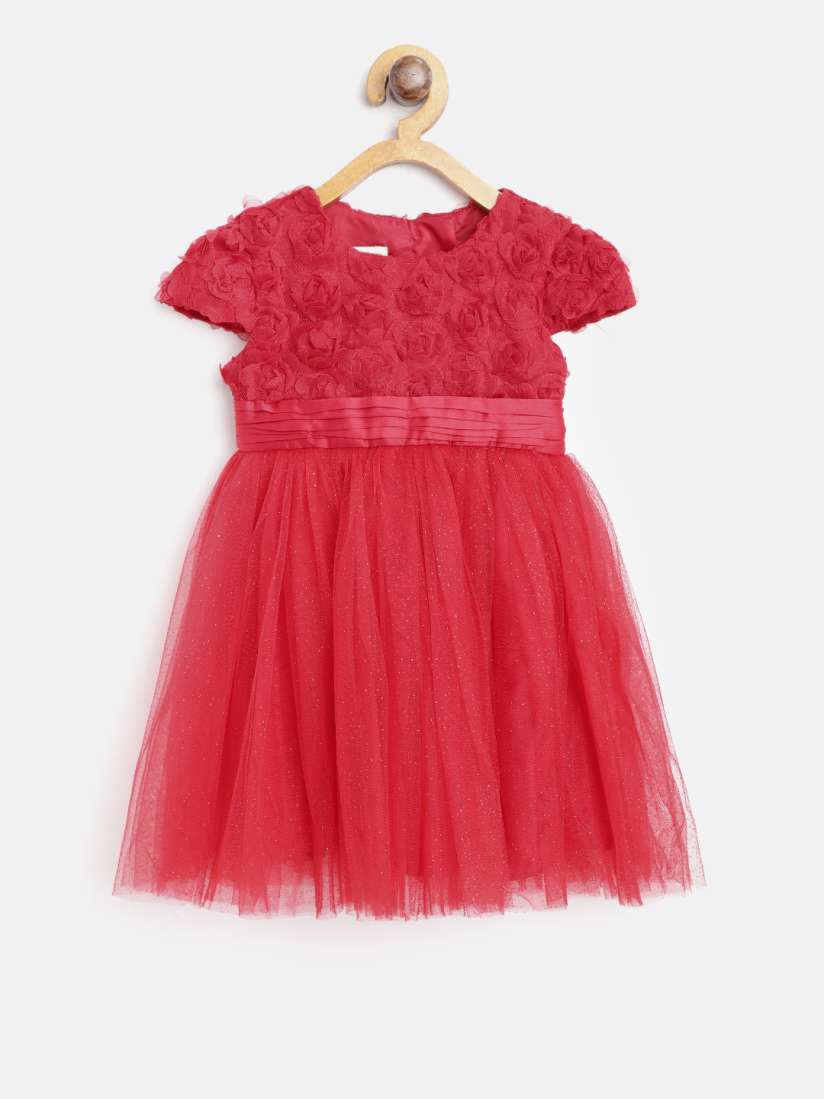 Buy MONSOON CHILDREN Girls Red Shimmery Net Maxi Dress Dresses for Girls 7738202 Myntra