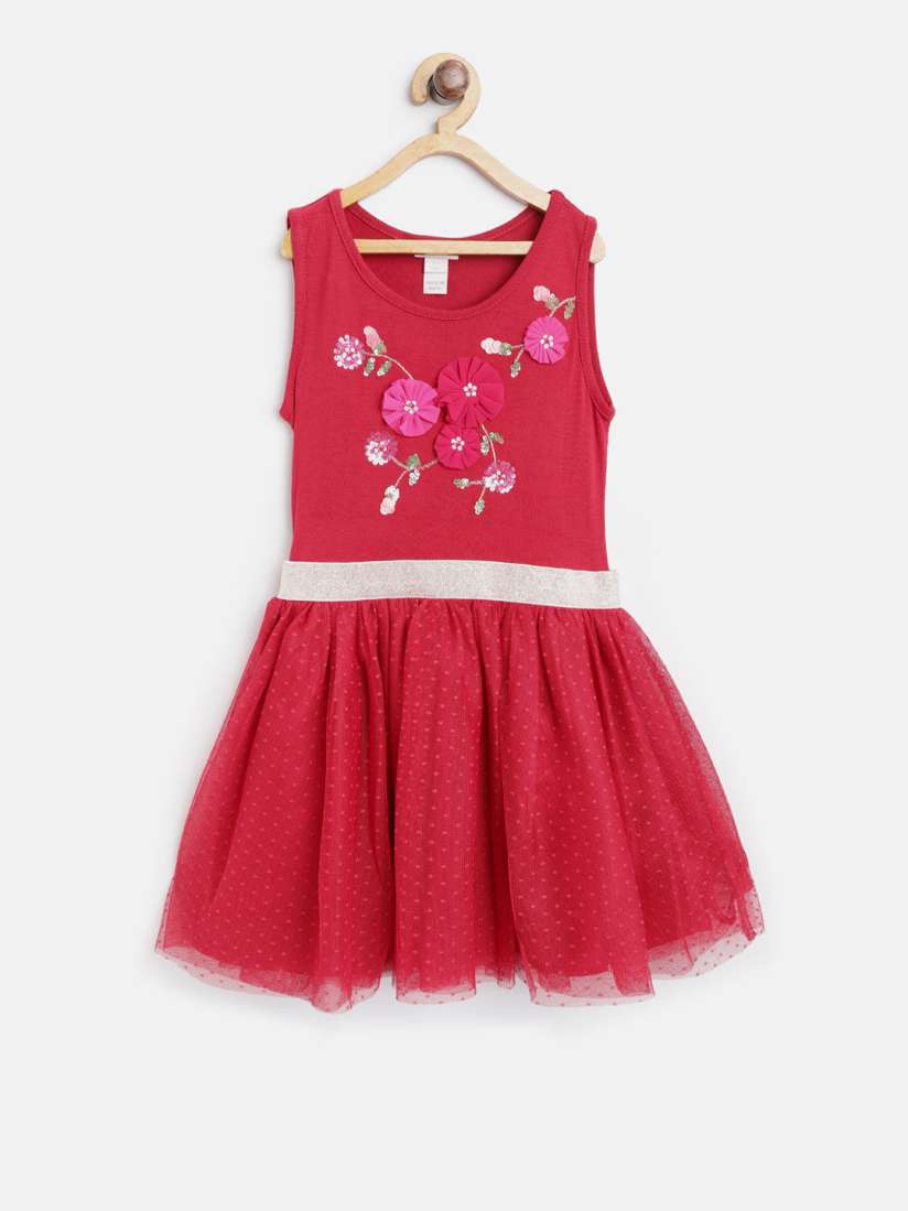 Monsoon girls red dress online
