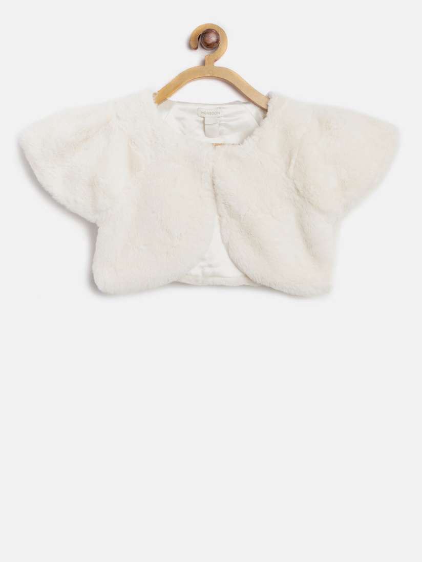 Buy MONSOON CHILDREN Girls Off White Faux Fur Shrug Shrug for Girls 7738244 Myntra