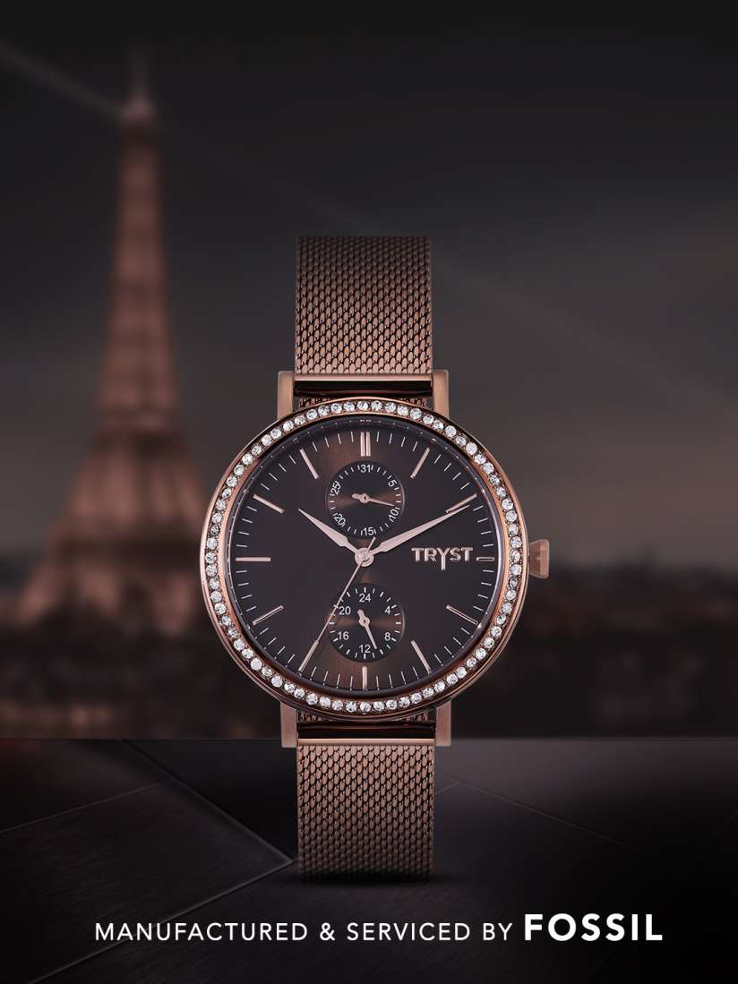 Buy TRYST Manufactured Serviced by Fossil Women Bronze Watch Watches for Women 7738474 Myntra