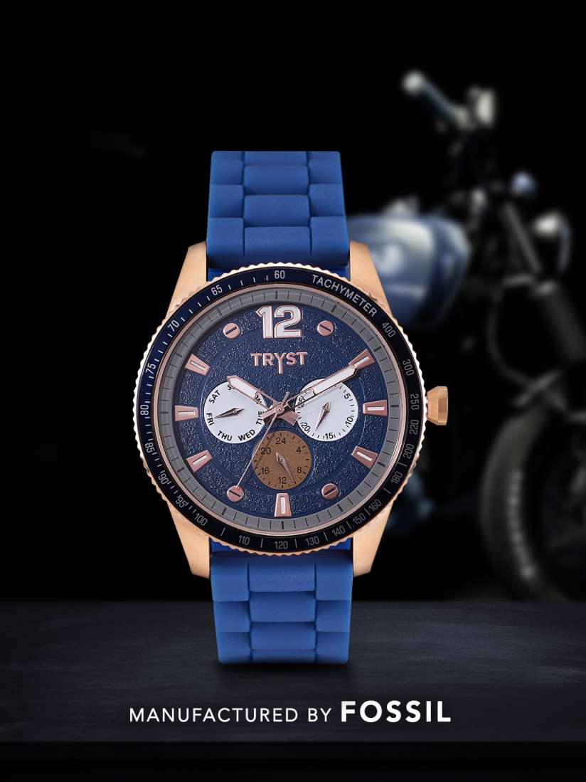 Buy TRYST Manufactured Serviced by Fossil Men Blue Watch Watches for Men 7738481 Myntra