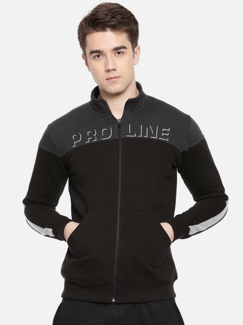 Buy Proline Active Men Black Solid Sweatshirt Sweatshirts for Men 7739055 Myntra
