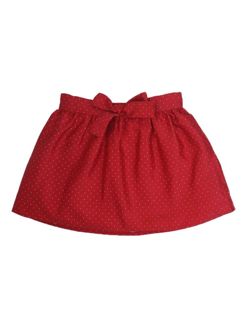 Buy QUANCIOUS Girls Red and White Solid Flared Skirt Skirts for Girls 7739730 Myntra