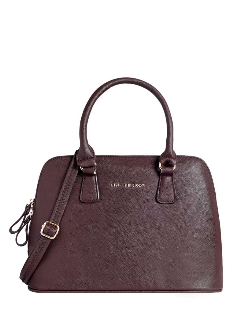 Buy Lino Perros Coffee Brown Solid Handheld Bag Handbags for Women 7743360 Myntra