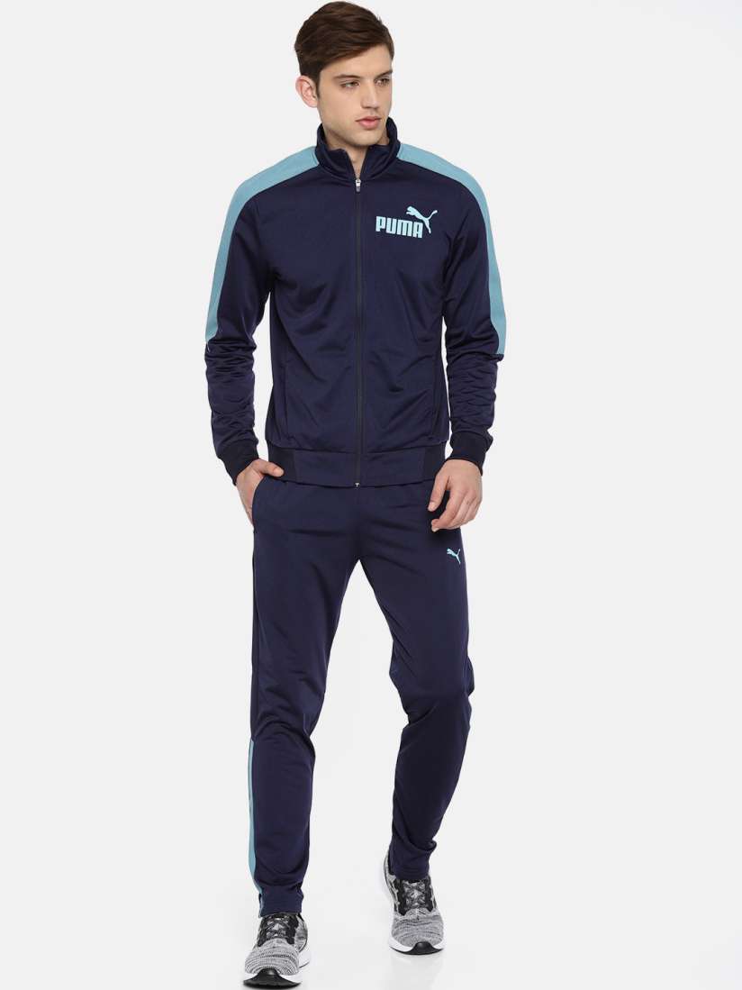 Buy Puma Men Navy Blue Graphic Tricot Tracksuit Tracksuits for Men 7748810 Myntra