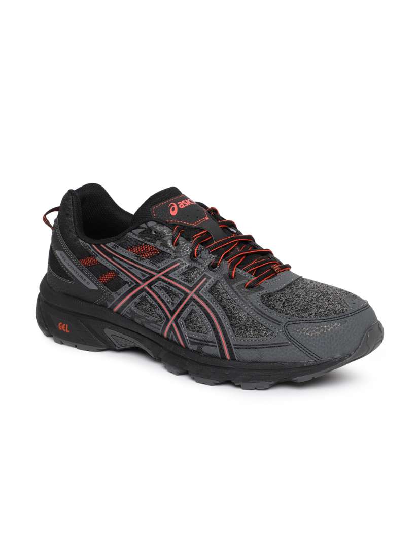 Asics venture 6 mens trail running shoes (carbon-cayenne) top