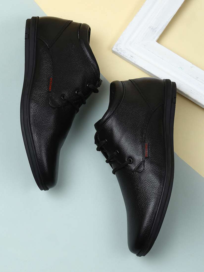 Red chief black formal shoes sale