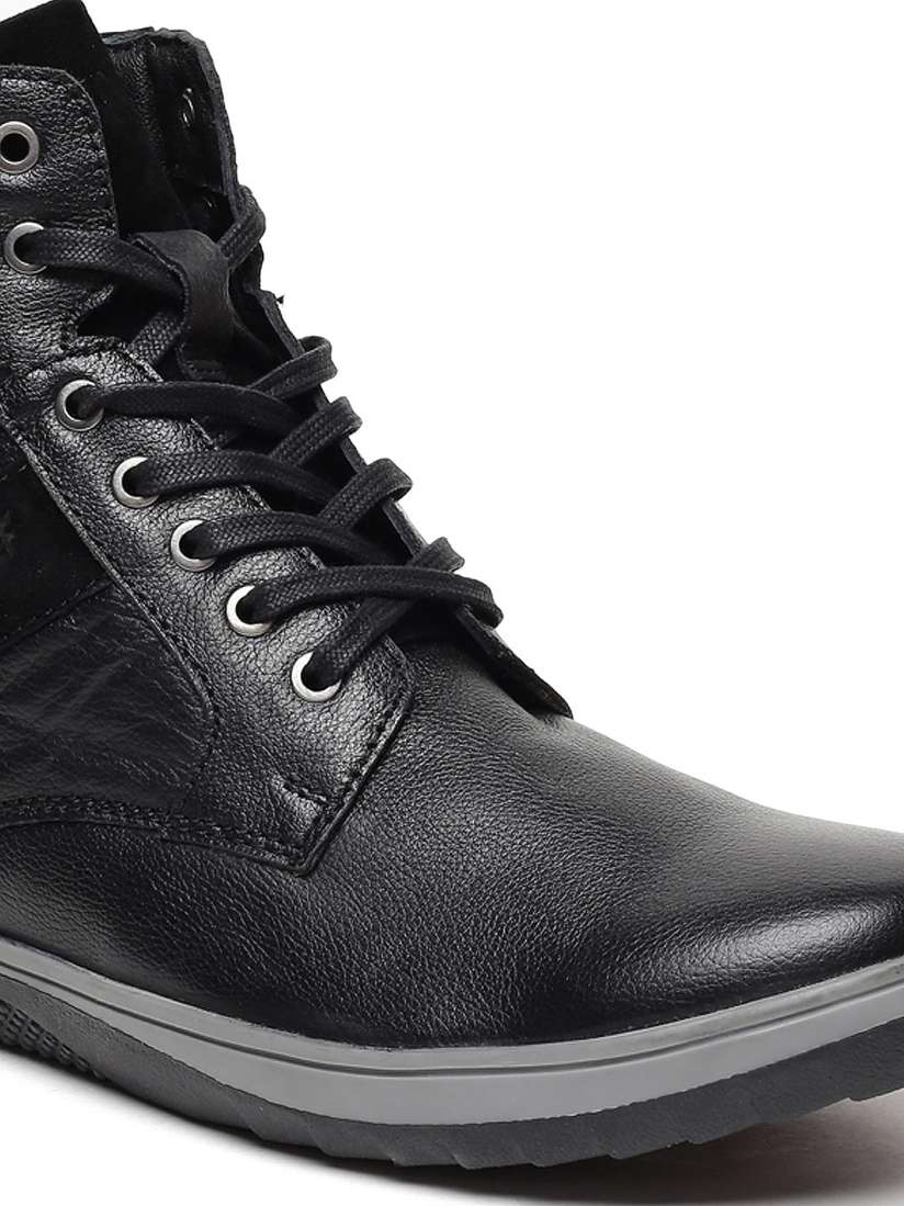 Red chief black boot shoes top