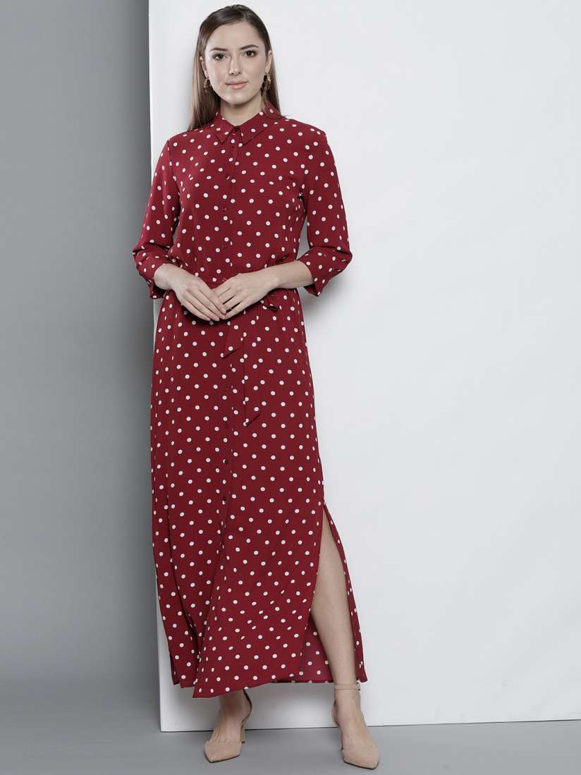 Dorothy perkins maroon dress store