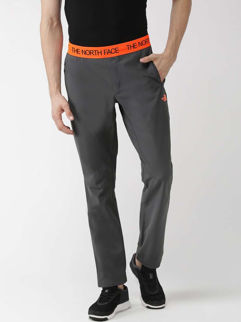 Buy The North Face Men Charcoal Grey Solid Beyond The Wall Dressed Pants Track Pants for Men 7758352 Myntra