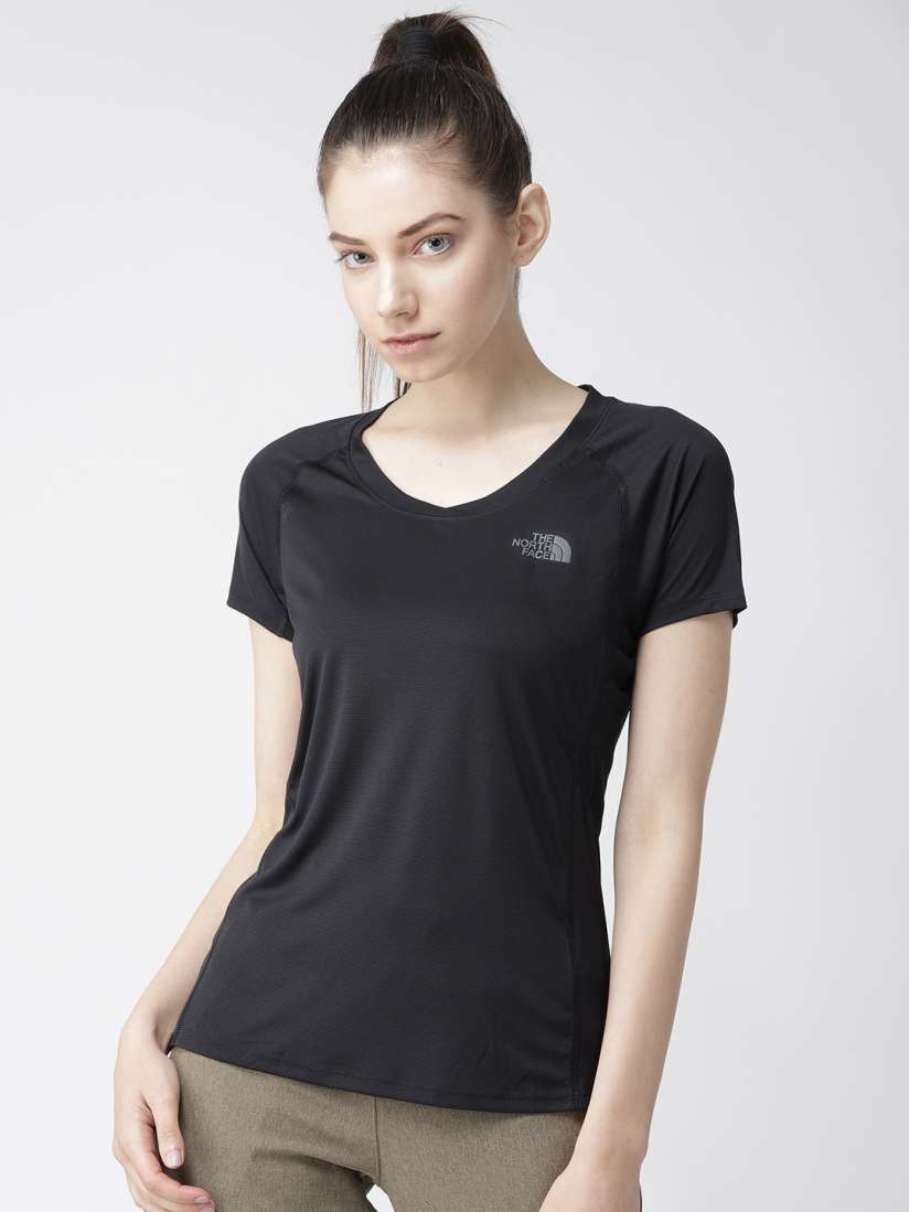 Buy The North Face Women Black Solid Ambition AP T shirt Tshirts for Women 7758525 Myntra