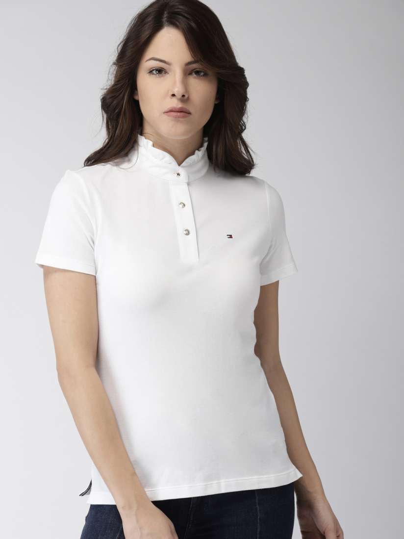 White collared tommy hilfiger shirt new arrivals