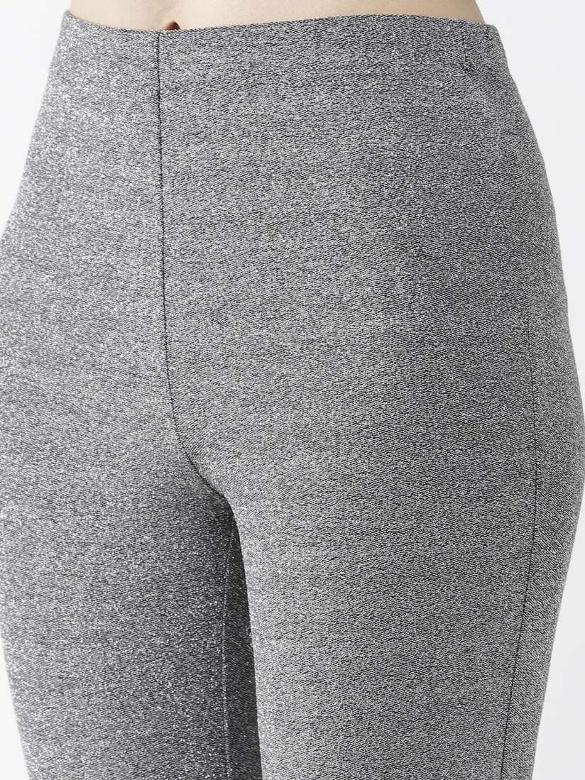 Forever 21 silver leggings discount