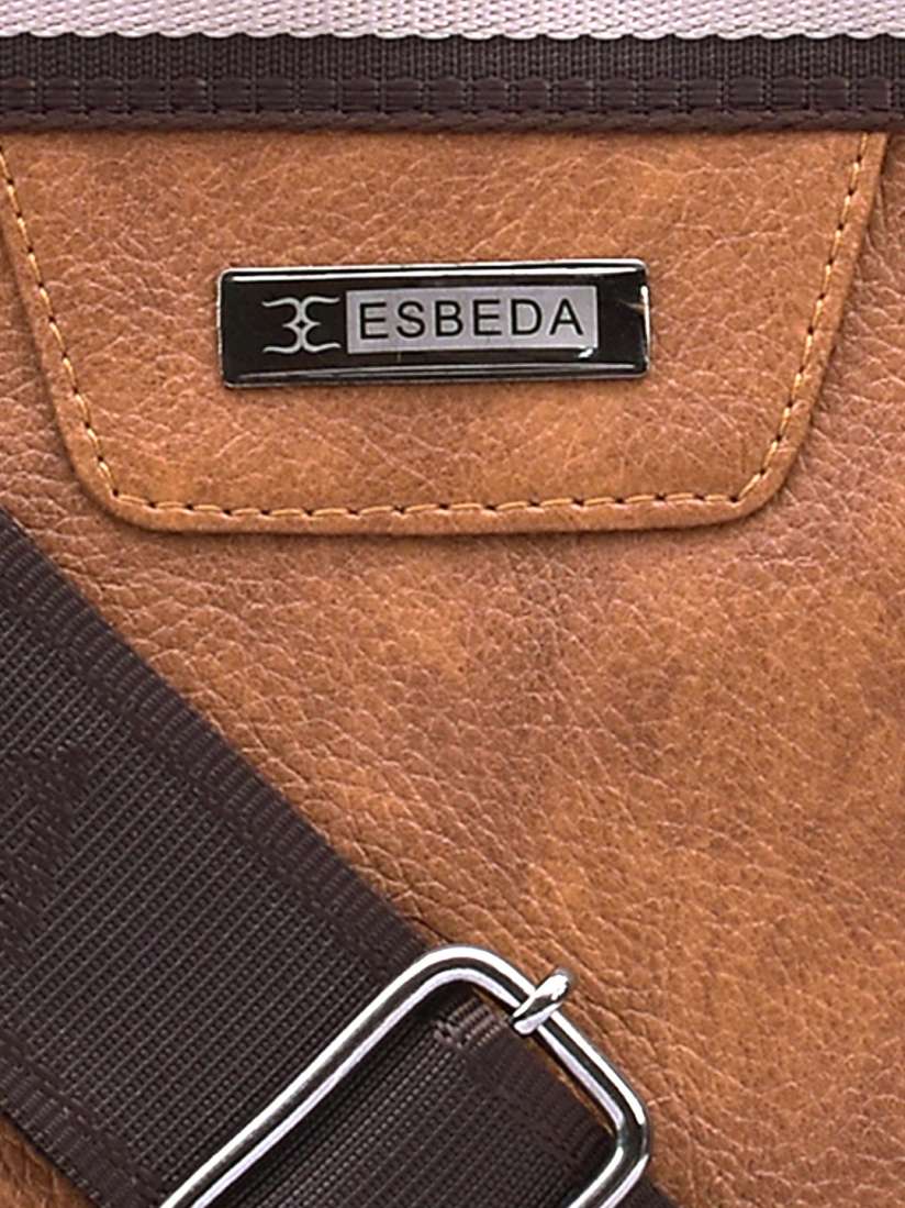 Buy ESBEDA Men Brown Solid Messenger Bag Messenger Bag for Men 7760866 Myntra