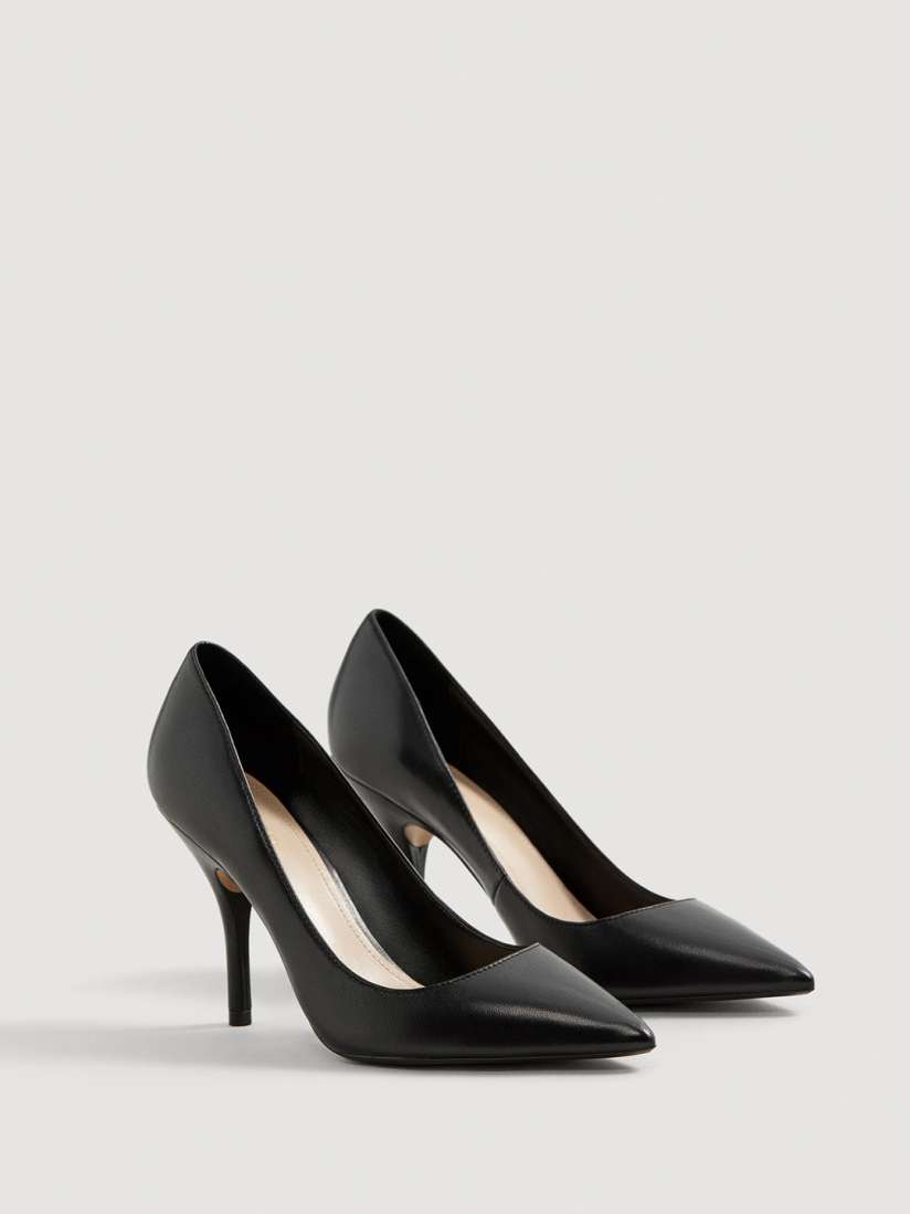 Mango black heels sales