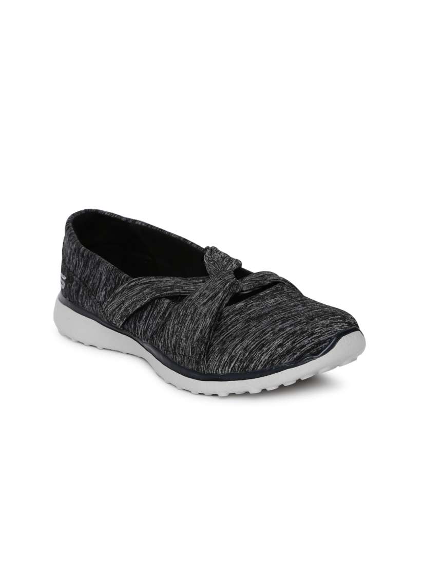 Buy Skechers Women Grey MICROBURST KNOT CONCERNED Slip On Sneakers Casual Shoes for Women 7777886 Myntra