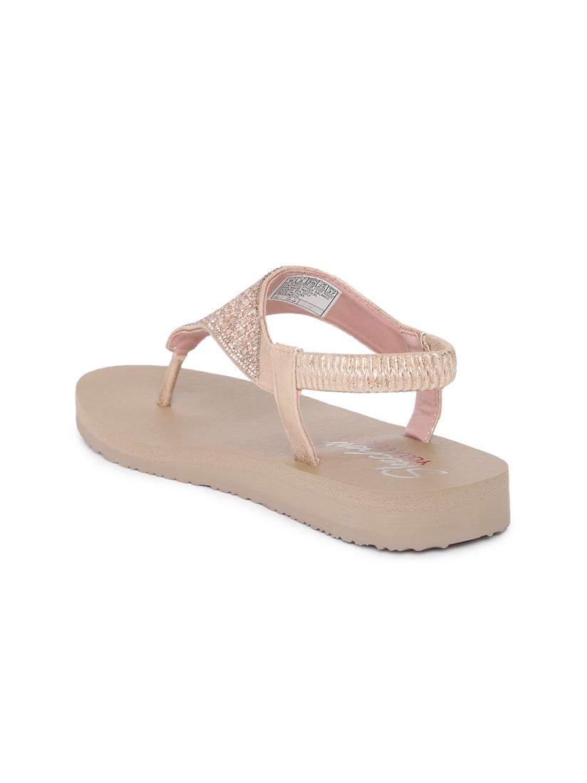 Womens Sandal Skechers Meditation Rock Crown Sandals White Rose