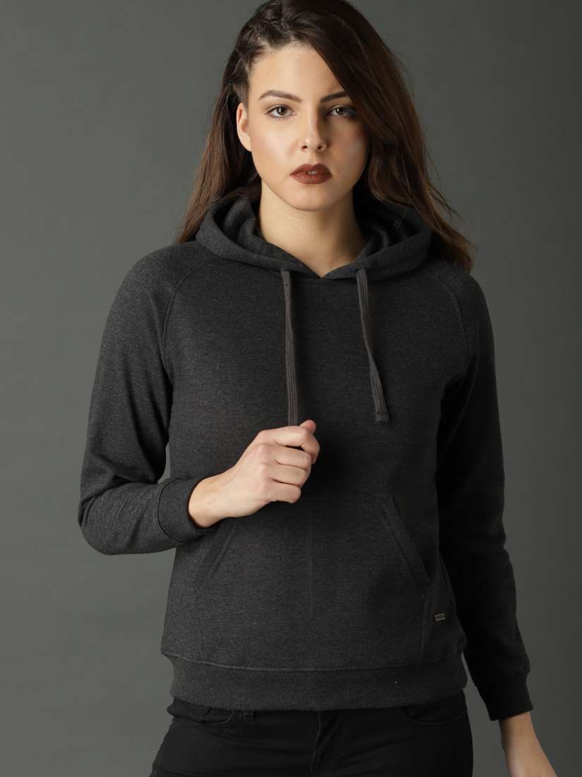 Charcoal grey sweatshirt womens clearance