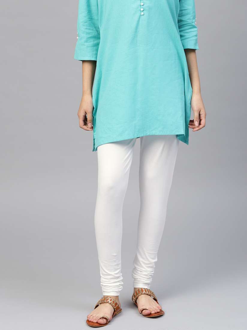 Buy Libas Women Off White Solid Leggings Leggings for Women 7778573 Myntra