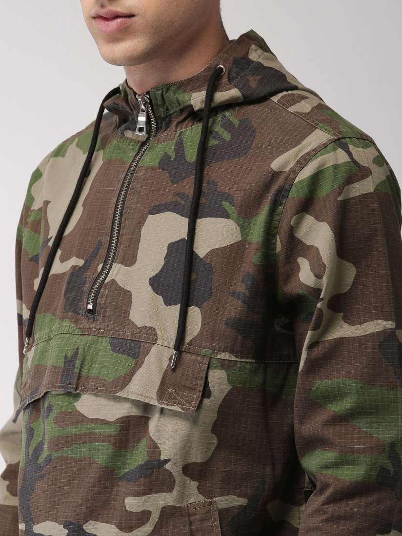 Buy FOREVER 21 Men Olive Green Camouflage Printed Tailored Jacket Jackets for Men 7781575 Myntra